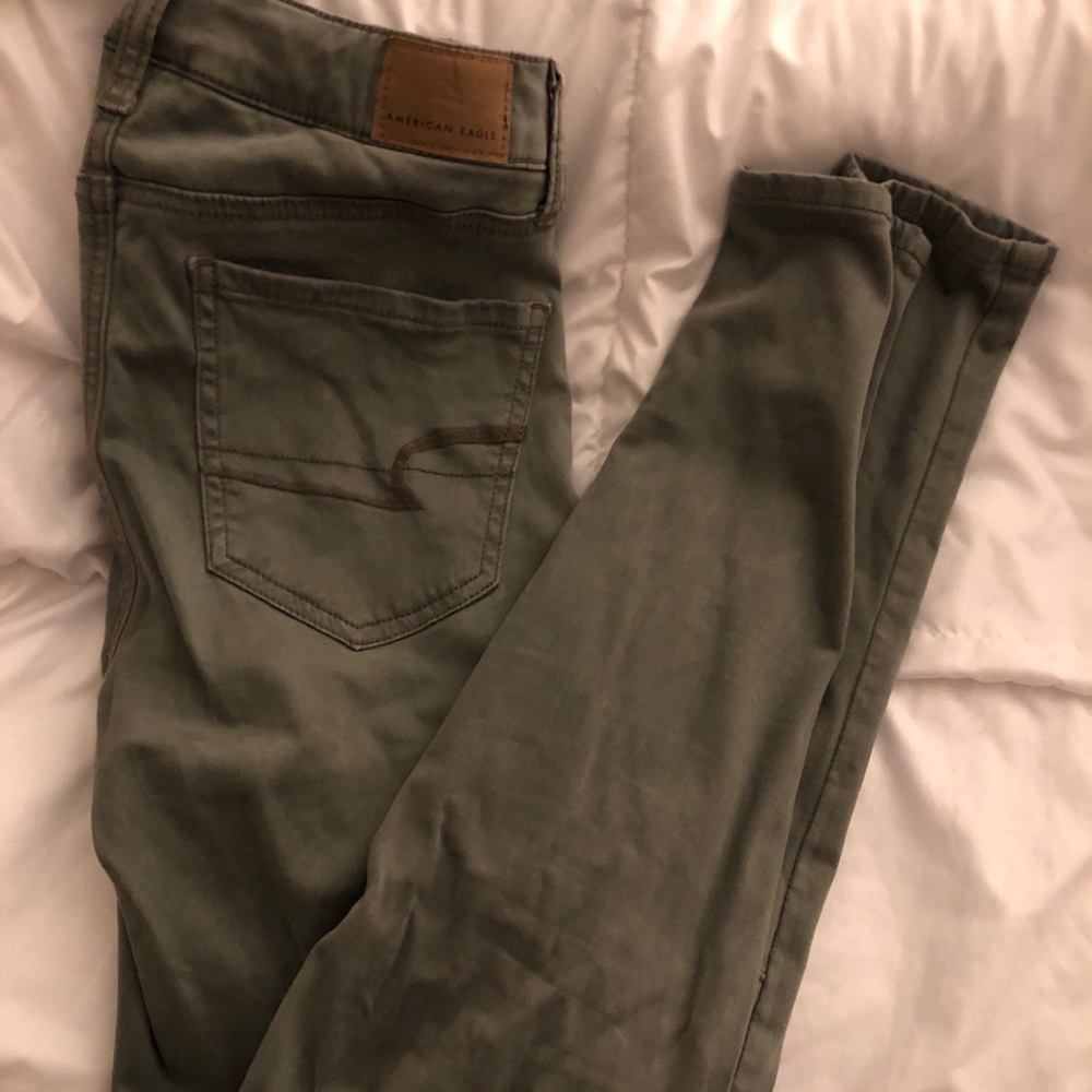 american eagle army green cargo pants